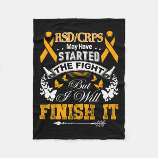I Will Finish It Rsd Crps Awareness Fleece Blanket