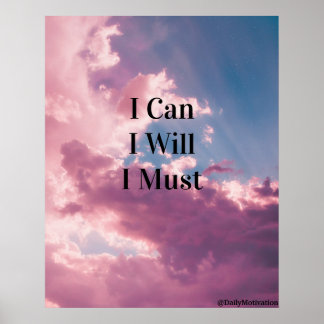 I Will I Can I Must  Poster