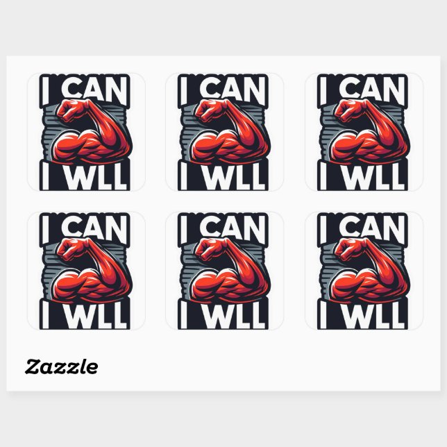 I WILL I CAN Sticker (Sheet)