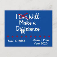I Will Make a Difference in Person Ballot Reminder