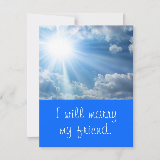 I will marry my friend. Wedding Invitations (Front)