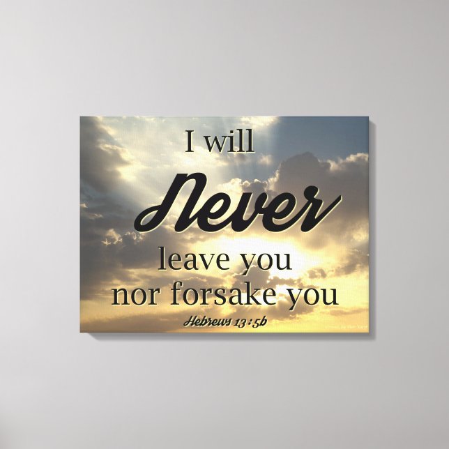 I Will Never Forsake You Print (Front)