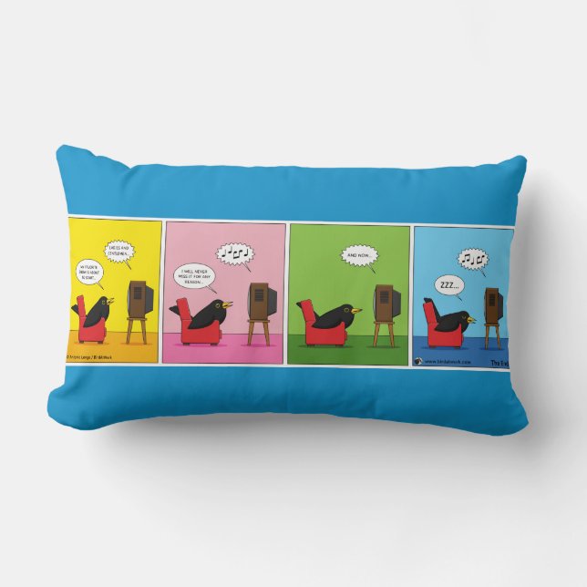 I Will Never Sleep Comic Lumbar Pillow (Front)