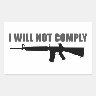 I will not comply sticker