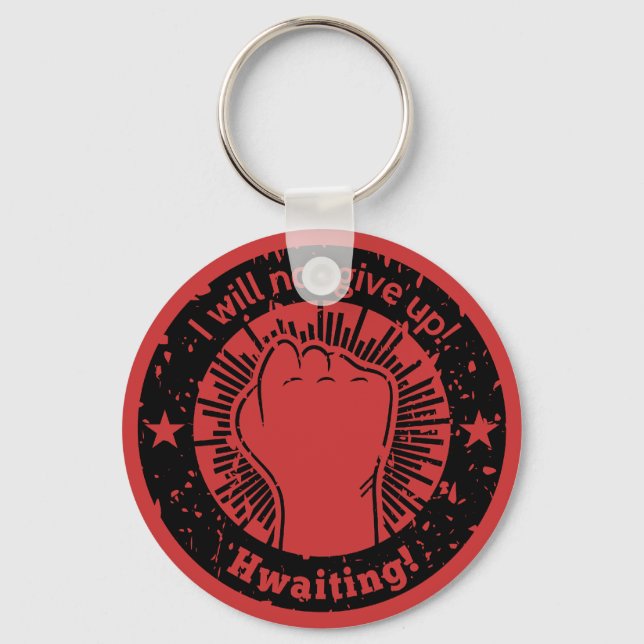 I will not give up Hwaiting Korean Pop Culture Keychain (Front)