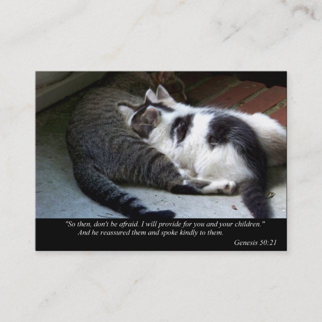 I Will Provide (Cat) Business or Calling Cards (Front)