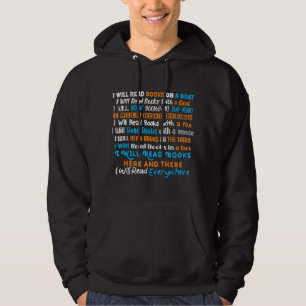 I Will Read Books On A Boat & Everywhere Reading T Hoodie