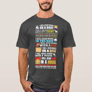 I Will Read Books On a Boat Reading Gift for Read T-Shirt
