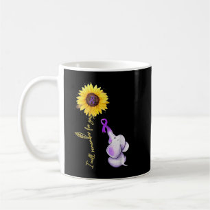 I Will Remember For You Alzheimer Awareness Elepha Coffee Mug