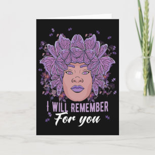 I Will Remember For You Heimerheimer Awareness But Card