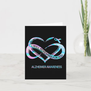 I Will Remember For You Heimerheimer Awareness  Card
