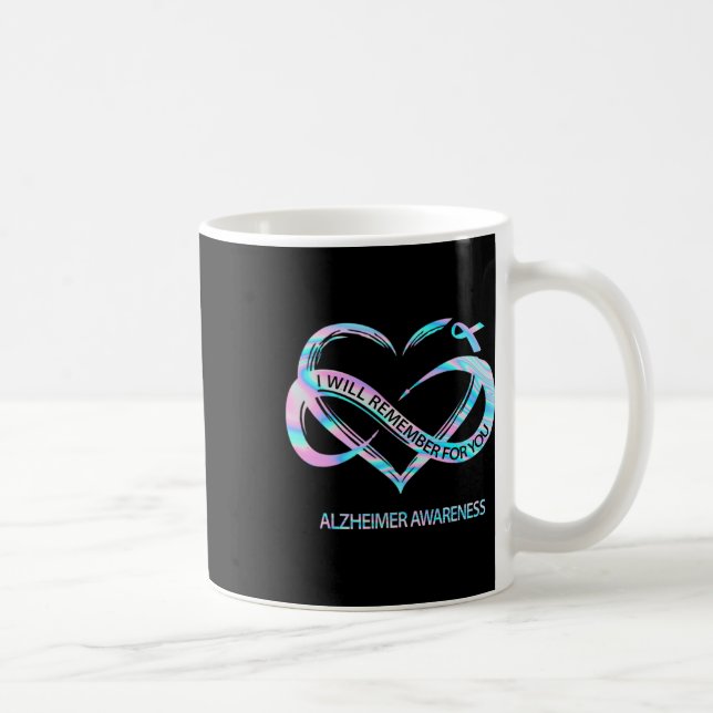 I Will Remember For You Heimerheimer Awareness Cut Coffee Mug (Right)