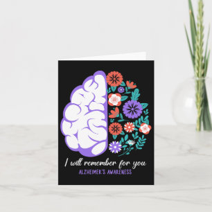 I Will Remember For You Heimerheimer's Awareness B Card