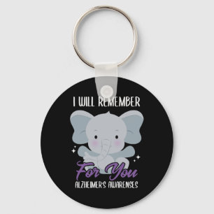 I Will Remember For You Heimerheimer's Disease Hei Keychain