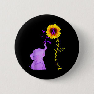 I Will Remember For You Sunflower Alzheimerheimer  2 Inch Round Button