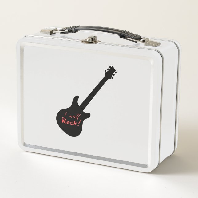 I will Rock Metal Lunch Box (Front)