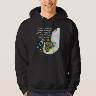 I Will Speak For You Elephant Mom Autism Child Awa Hoodie