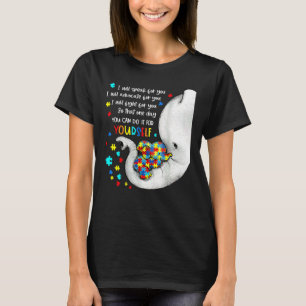 I Will Speak For You Elephant Mom Autism Child Awa T-Shirt