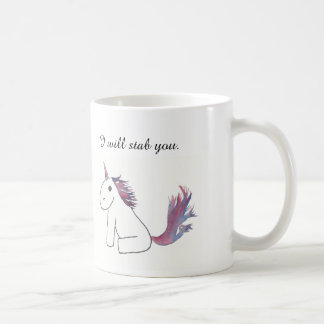 I Will Stab You Unicorn Mug