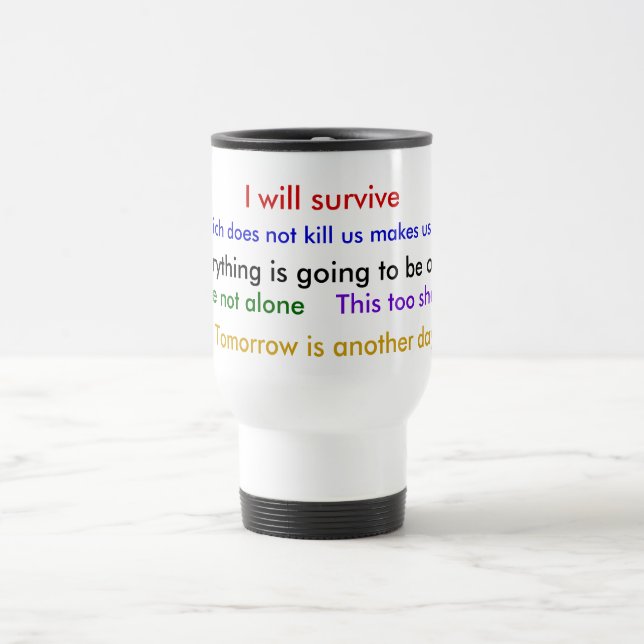 "I will survive" mug (Center)