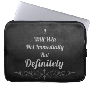 I Will Win - Motivational Laptop Sleeve