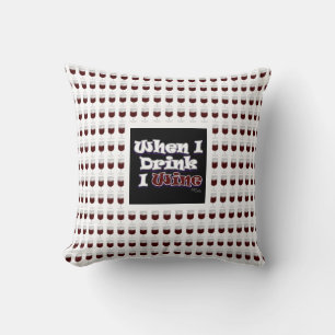 I Wine Throw Pillow