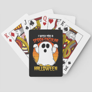 I Wish You A Spooktacular Halloween Playing Cards