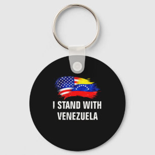 I With Stand Venezuela Support Equality Flag Keychain