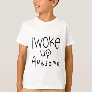 I Woke Up Awesome Kids Unisex Tee