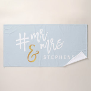 I woke up like this #married! bath towel