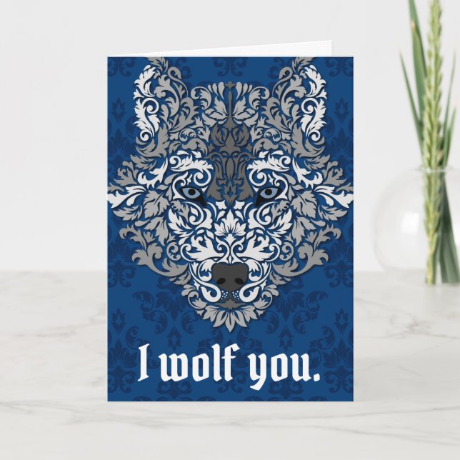 I Wolf You - Valentine's Day Card (Front)