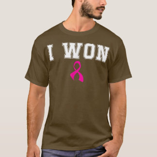 I Won Breast Cancer Awareness Pink Ribbon Survivor T-Shirt