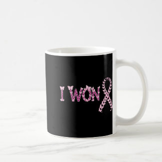 I Won Breast Cancer Awareness Support Pink Ribbon Coffee Mug