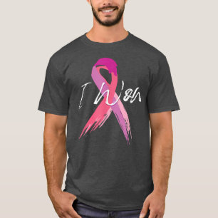 I won breast cancer awareness support pink ribbon T-Shirt