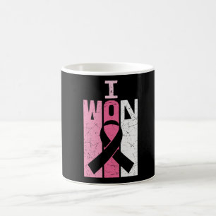 I Won Breast Cancer Awareness Warrior Survivor  Coffee Mug