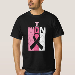 I Won Breast Cancer Awareness Warrior Survivor  T-Shirt