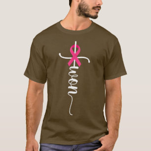 I Won Christian Cross Survivor Pink Ribbon Breast T-Shirt