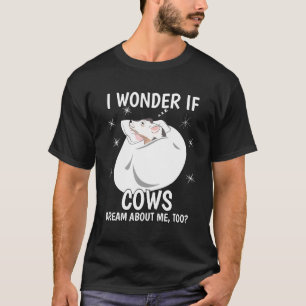 I Wonder If Dream Sleeping Pj Pajama Top Cow
