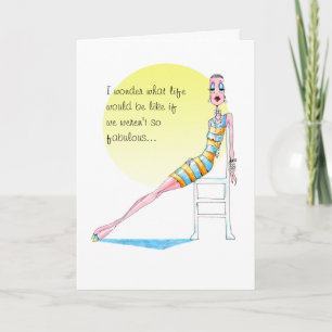 I wonder what life would be like thank you card