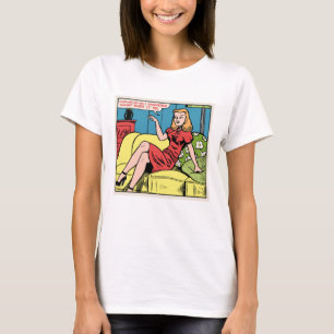 I Wonder What Size It Is • Retro Good Girl Pop Art T-Shirt