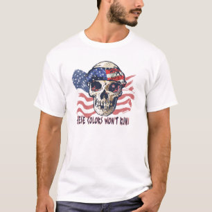 I won't apologize for being American Skull Gear T-Shirt