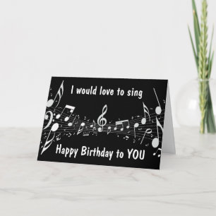 I WON'T SING TO SAVE YOUR EARS **BIRTHDAY CARD** CARD