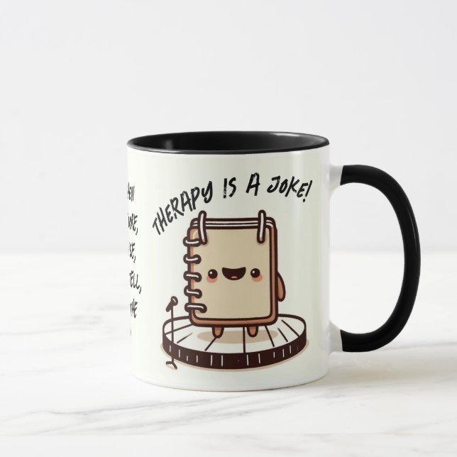 I won't tell, promise - Standup Comedy Notebook Mug (Right)