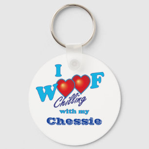 I Woof Chessie Keychain