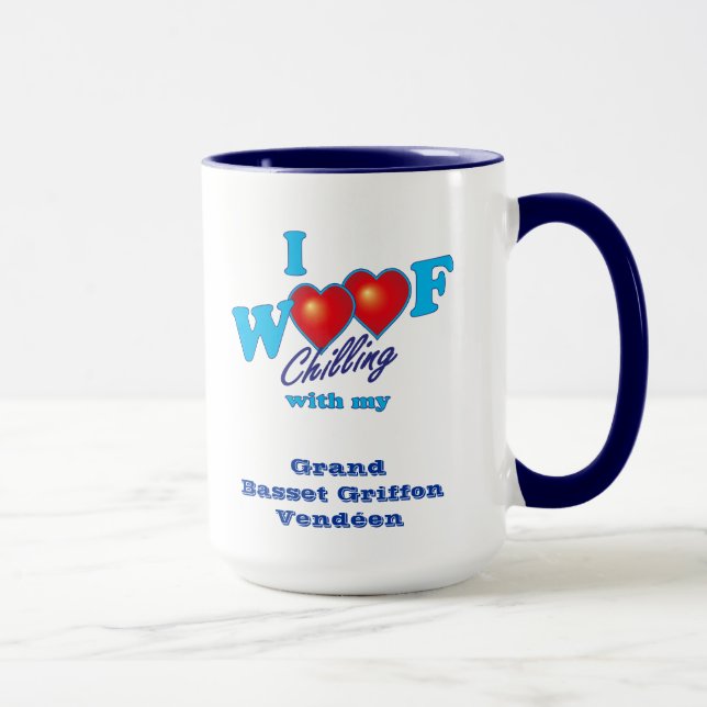 I Woof Grand Basset Griffon Vendeen Mug (Right)