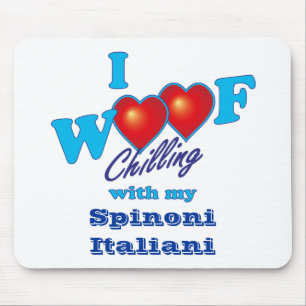 I Woof Spinone Italiano Mouse Pad