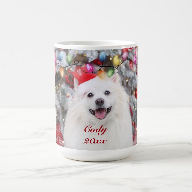 I Woof You A Merry Christmas Personalized Dog Coffee Mug (Center)