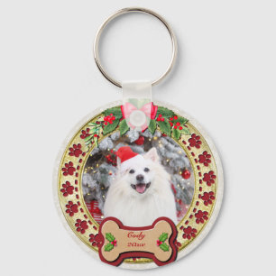 I Woof You A Merry Christmas Personalized Dog Gift Keychain