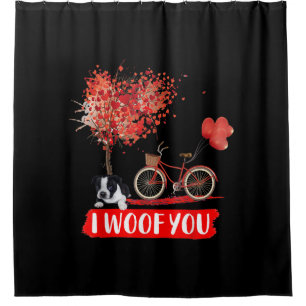 I Woof You. Boston Terrier Dog Valentine Gifts