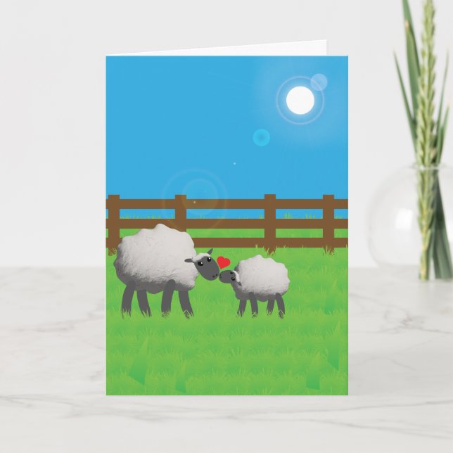 I WOOL Always love EWE MOM  Card (Front)